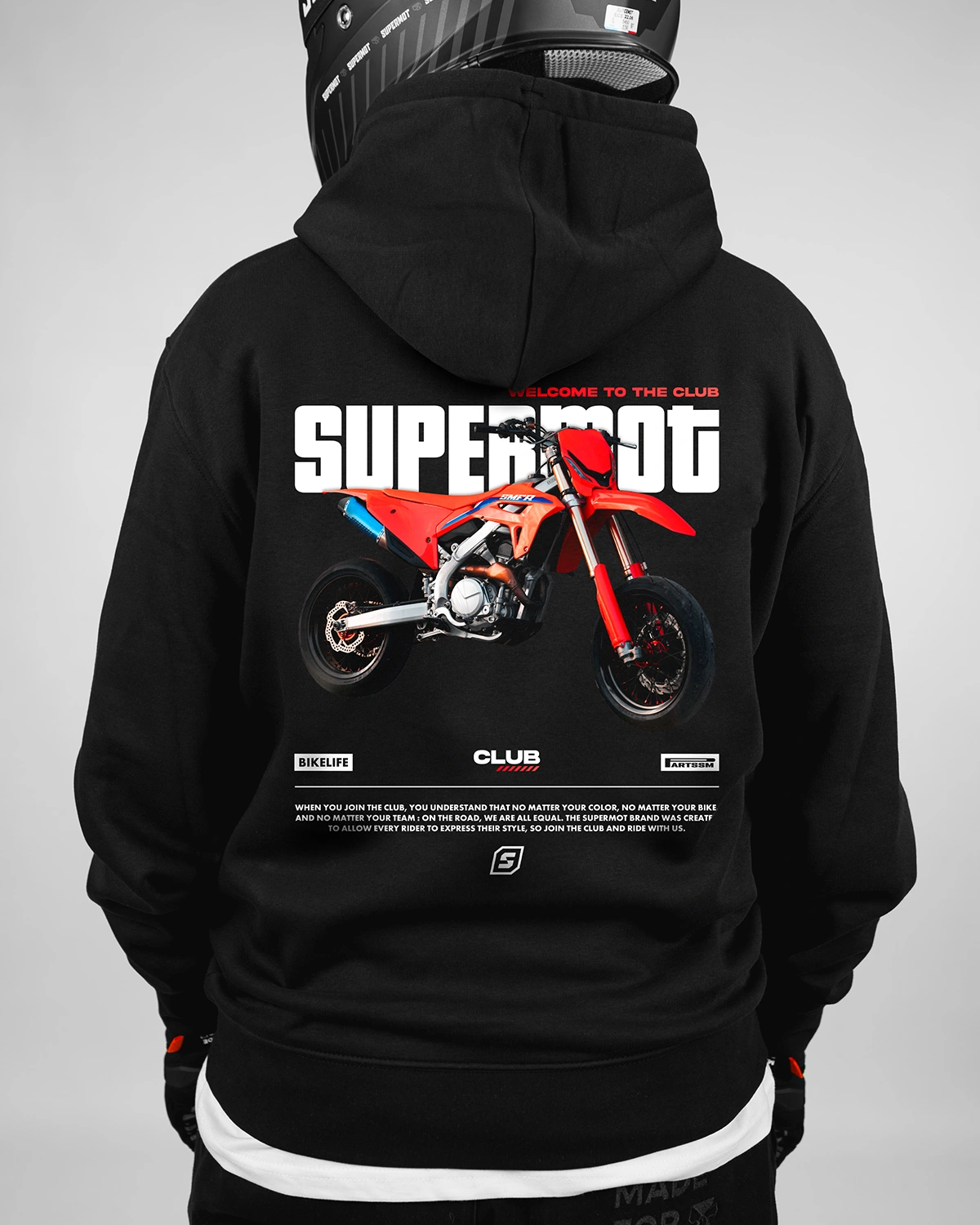 hoodie sweat à capuche club rouge