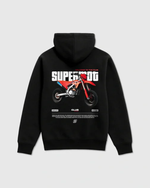 hoodie sweat à capuche club rouge