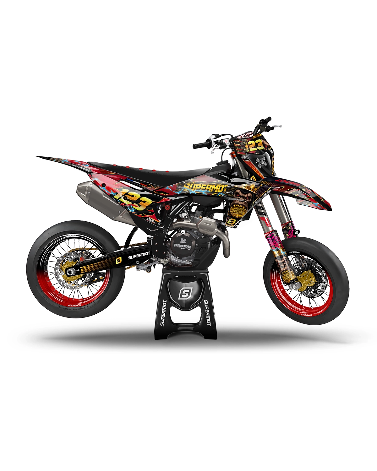 kit déco moto semi perso gorilla king